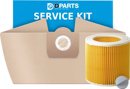 Dparts Karcher WD3, MV3 Service Kit - 10 sacs d'aspirateur + 1 filtre - sacs...  | bol.com