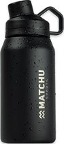 Matchu Sports - Metalen drinkfles - Drinkbus - Sportfles - Roestvrij staal - Waterfles met theefilter - 600 ml