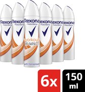 Bol.com Rexona Woman Workout Deodorant Spray - 6 x 150 ml - Voordeelverpakking aanbieding