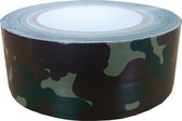 Kortpack - Duct-Tape 50mm breed x 25mtr lang - Camouflage Print - 1 rol - Met de Hand Scheurbaar - Outdoortape - Legertape - Kerndiameter: 76mm - (021.0167)