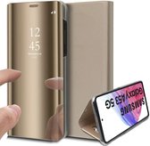 Hoesje geschikt voor Samsung Galaxy A53 - Book Case Spiegel Wallet Cover Hoes Goud