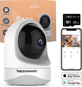 Happysnoots 1080P Huisdiercamera met App - 360° Honden Camera - Hondencamera - Huisdier / Pet Cam - Voor Hond / Dog / Kat / Huisdieren