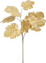 Viv! Home Luxuries Decoratietak - Vijgenblad - kunstbloem - goud - 65cm