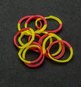 Joy Craft - loomelastiekjes - 6200/0834 - Elastieken Yellow/Red