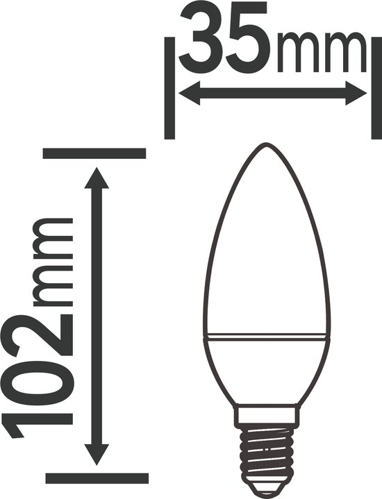 Ampoule led, E27, 470lm = 40W, blanc chaud, LEXMAN