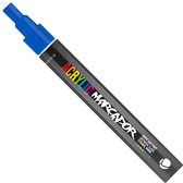 MTN Acrylic Marcador - Verfstift - fijne punt van 1 mm - permanent - Blauw