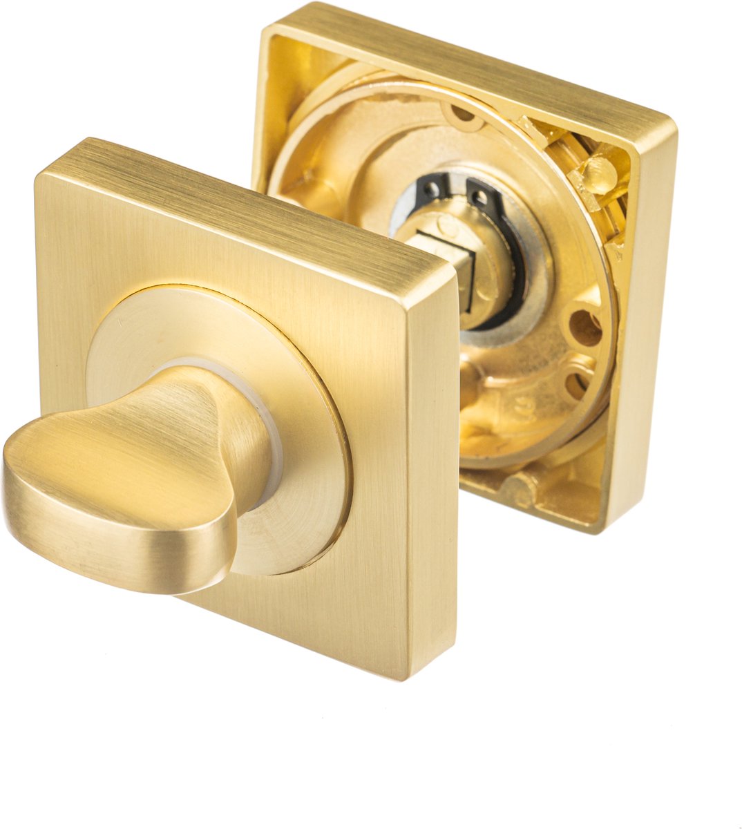 Ostiumhome® Selva WC slot - Mat Goud - Vierkant Ontwerp - Inclusief Bevestigingsmateriaal