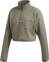 adidas Originals Cropped Sweat Sweatshirt Vrouwen groen FR42/DE40
