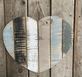 ROOTS houten hart 35.5 x 30 x 1 cm