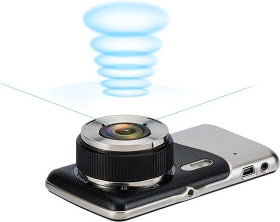 LASIEYO Dashcam, Auto Spiegel Recorder Full HD 1080P, 4,3 Dashboard-Kamera Vorder Dash Cam und Rückansicht Doppelobjektiv Nachtsicht, Autokamera Parkmonitor
