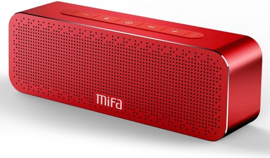 Bekentenis praktijk US dollar Mifa Bluetooth Speaker Draadloos - Muziek box draadloos - Inclusief aux  aansluiting - Rood | bol.com