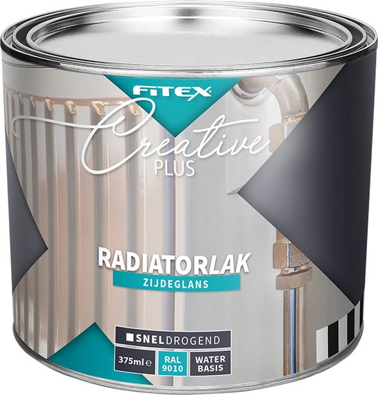 Fitex Creative+ Radiatorlak Ral 9010 - Lakverf - Dekkend - Binnen - Water  basis -... | bol.com