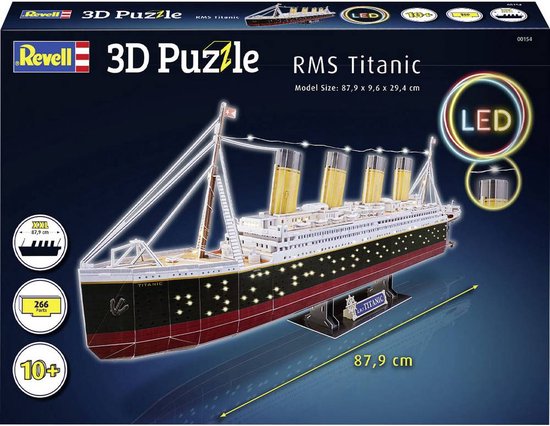 Revell 00154 RMS Titanic Ship - LED Edition 3D Puzzel | bol