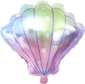 Ballon Zeemeermin Schelp- Kinderfeestje- Verjaardag- Meisje- 2 stuks- 54x 50 cm