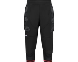 Gladiator Sports 3/4 Beschermbroek - Keepersbroek met Bescherming - Sportbroek - Compressiebroek - Zwart - 164/176