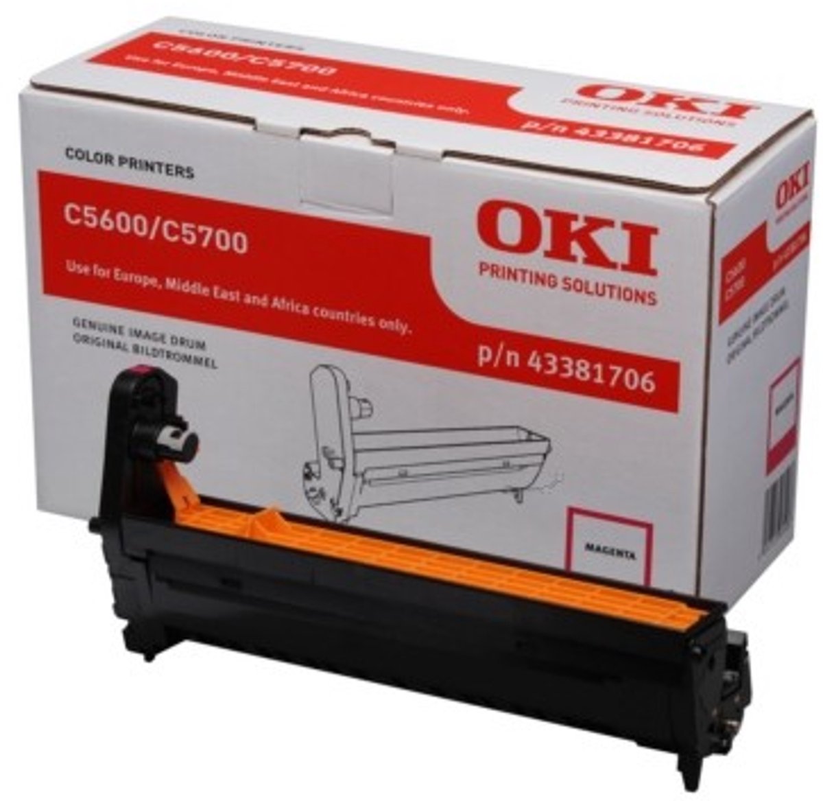 OKI - 43381706 - Drum Kit LET OP: Geen Toner!