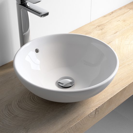 Bouchon de vidange avec trop-plein 90 mm pour lavabo universel