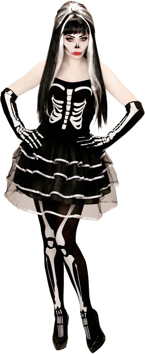 Enge skeleton jurkjes voor Halloween