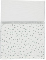 Briljant Baby Ledikant Laken Minimal met Bies - 100x150 - Stonegreen