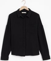 Sissy-Boy - Zwarte mousseline blouse