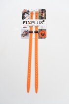 2 Fixplus straps oranje 40cm - TPU spanband voor snel en effectief bundelen en bevestigen van fietsonderdelen, ski's, buizen, stangen, touwen en latten