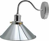 Retro Industriële Zwanenhals Wandlamp Indoor Blaker Metalen Kegelvorm Schaduw Voor Kelder, Slaapkamer, Eetkamer, Garage