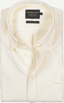 Steppin' Out Mannen  Steppin' Out Lente/Zomer 2022  Summer oxford banker stripe BD Mannen - Regular Fit - Katoen - Geel (XL) Geel Katoen Maat: XL