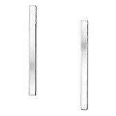 EAR IT UP - Oorbellen - Bar - Push back oorknopjes - 925 sterling zilver - 20 x 1,5 mm - 1 paar