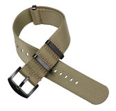 Horlogeband Nylon band - Nato strap - Kaki - 22mm