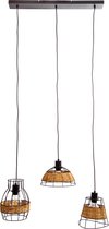 MLK - Hanglamp - 120 - 3 Licht punten - E27 - 40 Watt - Bruin