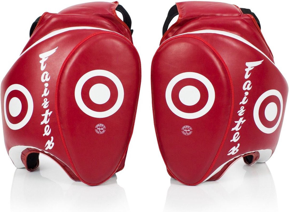 Fairtex TP3 Thigh Pads - Rood - set van twee - standaard maat