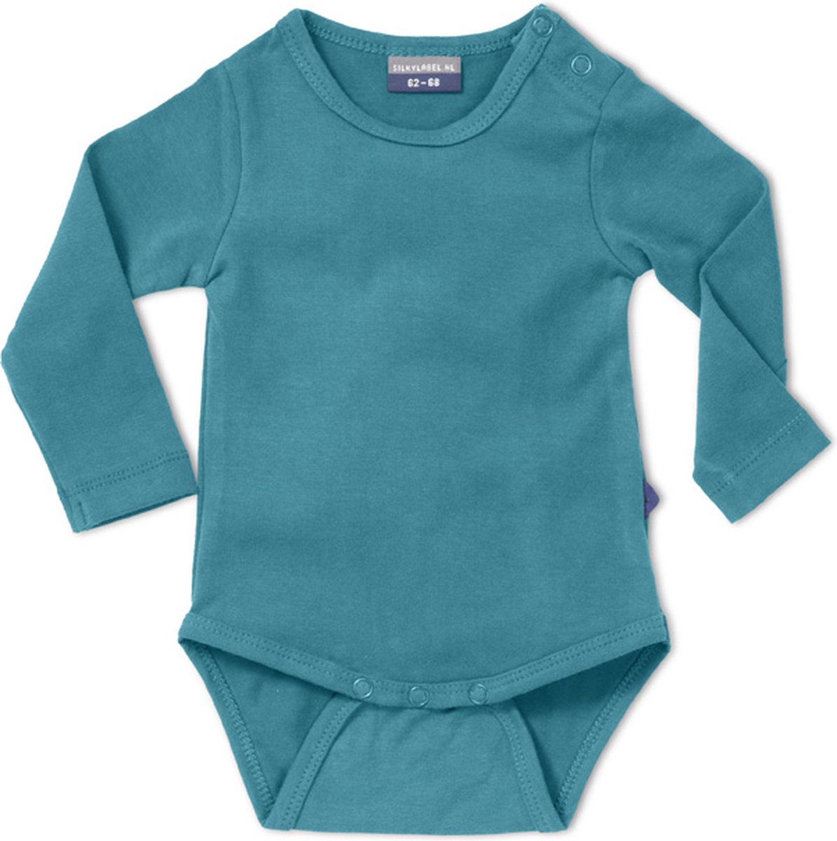 Silky Label romper maroc blue - lange mouw - maat 74/80 - blauw