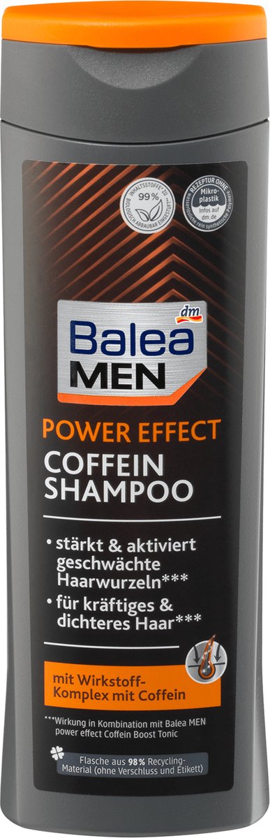Balea MEN Shampoo Power Effect Cafeïne, 250 ml