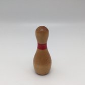 Bowling Bowlingpin 'massief houten bowlingpin' 10 cm hoog, om zelf een spel te maken