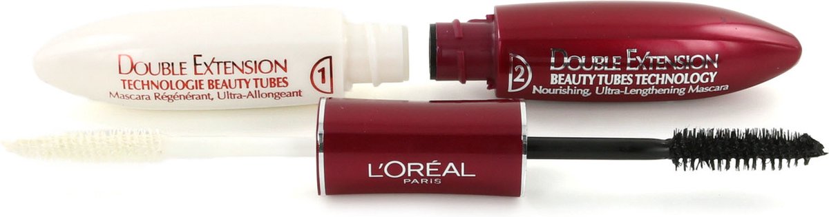L'Oréal Paris Double Extension Beauty Tubes Mascara - Zwart - L’Oréal Paris