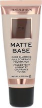 Makeup Revolution Matte Base Pore Blurring Full Covering Fond de teint - F18