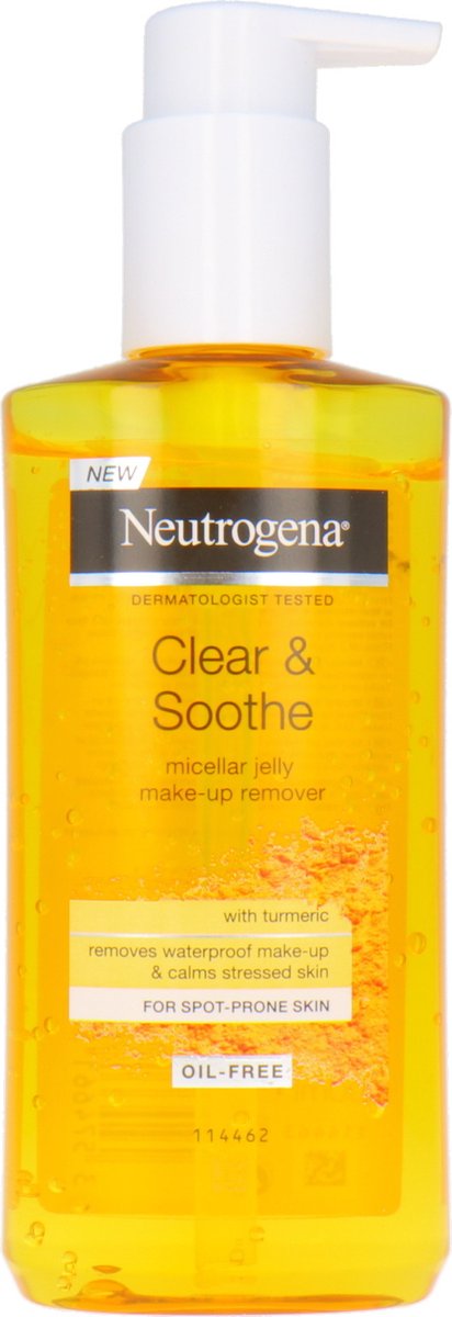 Neutrogena Clear and Soothe Micellar Jelly Make - Up Remover With Turmeric  200ml 