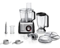 Bosch MC812M814 keukenmachine 1250 W 3,9 l Zwart, Roestvrijstaal, Transparant