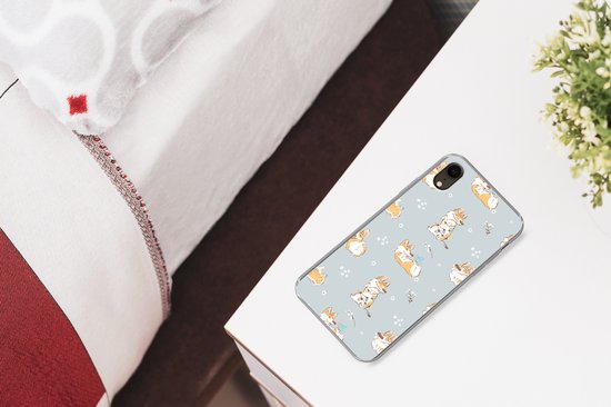 Coque iPhone XR - Motif - Chien - Corgi - Coque en Siliconen téléphone -
