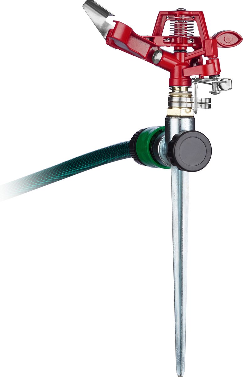 Relaxdays Tuinsproeier 360° - sprinkler - sectorsproeier - 12m reikwijdte - impulssproeier