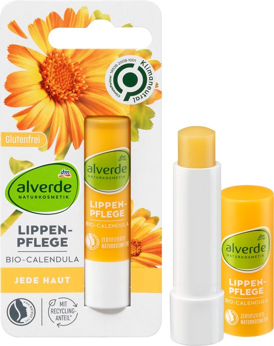 Alverde NATURKOSMETIK Lippenbalsem Calendula 4 8 G Bol alverde-naturkosmetik-lippenbalsem-calendula-4-8-g-bol