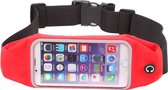 Mobigear Telefoonhoesje geschikt voor Telefoonhouder Hardlopen Apple iPhone 6s Sport Hoesje Neopreen | Mobigear Belt Heuptas - Rood