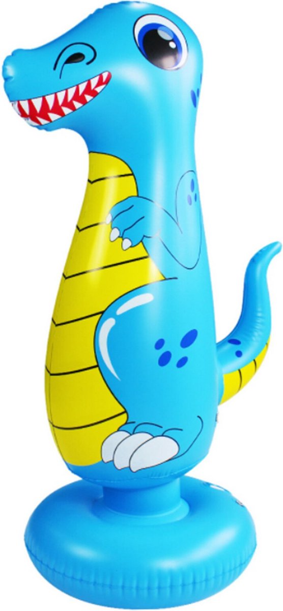 Ninonly Bokszak voor kinderen, opblaasbaar, 130 cm, bokszak op voet, voor kinderen van 3-8 jaar, met bokshandschoenen en luchtpomp, karate-training, Taekwondo MMA, cool dinosaurusdesign Ninonly Bokszak voor kinderen, opblaasbaar, 130 cm, bokszak op voet, voor kinderen van 3-8 jaar, met bokshandschoenen en luchtpomp, karate-training, Taekwondo MMA, cool dinosaurusdesign