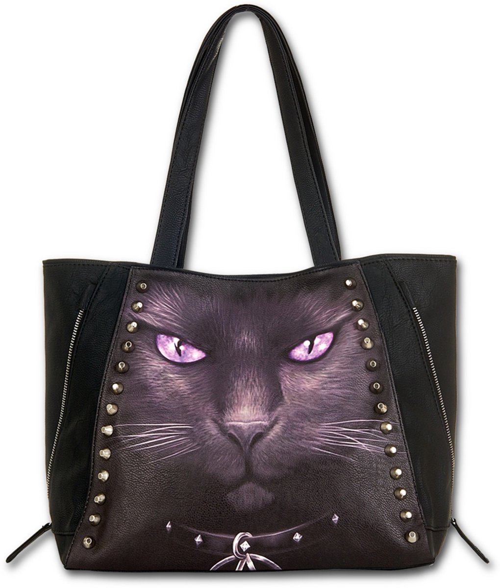 Spiral - BLACK CAT Schoudertas/Shopper - Zwart