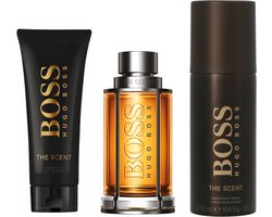 Hugo Boss The Scent - Eau De Toilette Spray 100 ml + Deodorant Spray 150 ml + Shower Gel 100 ml - Geschenkset