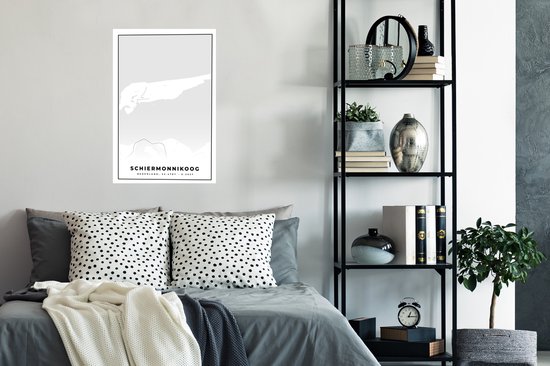 Affiche Plan de la ville - Plan d'étage - Carte - Schiermonnikoog - 60x90 cm