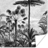 Poster Design - Bomen - Natuur - Planten - Botanisch - 75x75 cm