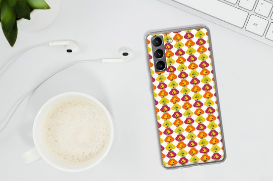Coque Samsung Galaxy S21 - Rétro - Design - Poire - Fruit - Coque de téléphone en Siliconen