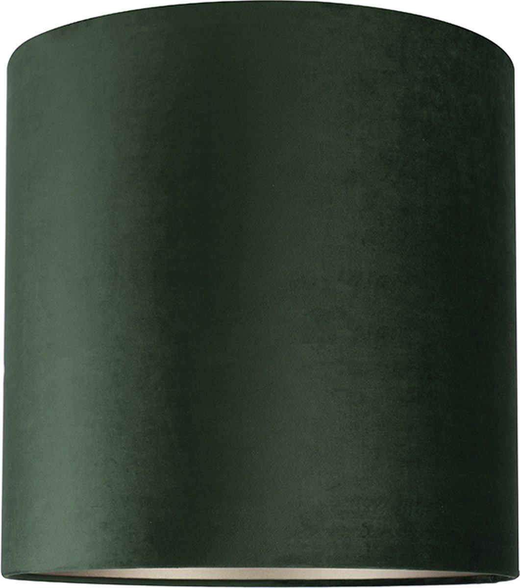 Uniqq Lampenkap velours donker groen Ø 40 cm – 40 cm hoog