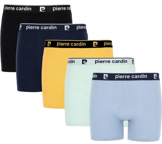 5 pack Pierre Cardin boxers in zachte uni kleuren XXL